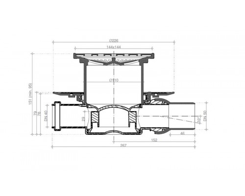 Точечный трап Pestan Confluo Standard Drops 3 Gold, 13000134