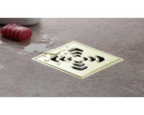 Точечный трап Pestan Confluo Standard Square 1 Gold, 13000136