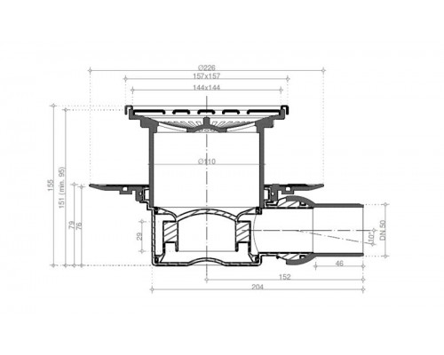 Точечный трап Pestan Confluo Standard Drops 1 Mask Gold, 13000148