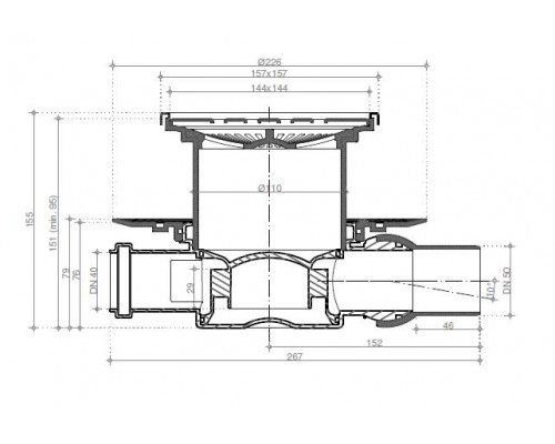 Точечный трап Pestan Confluo Standard Drops 2 Mask Gold, 13000149