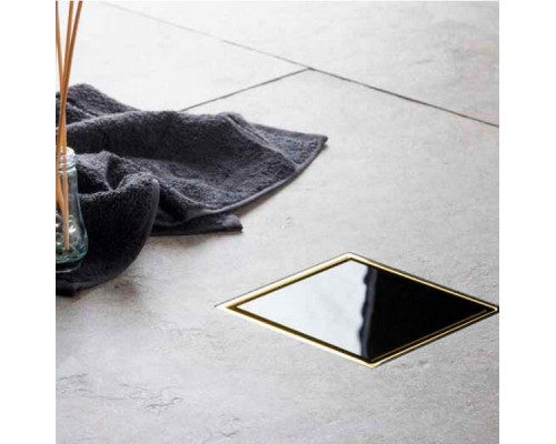 Точечный трап Pestan Confluo Standard Vertical Black Glass Gold, 13000166