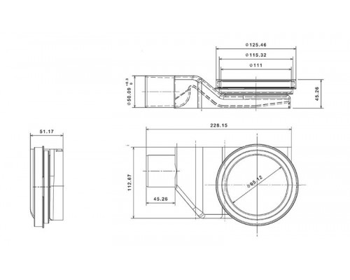 Душевой лоток Pestan Confluo Slim Line 850, 13100035