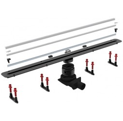 Душевой лоток щелевой Pestan Confluo Slim Line 550 Matte Black, 13101019