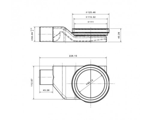 Душевой трап линейный 2в1 Pestan Confluo Primo Compact Line 450