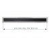 Душевой трап линейный 2в1 Pestan Confluo Primo Compact Line 650 MATTE BLACK
