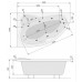 Ванна акриловая Poolspa Europa 165x105 L с ножками