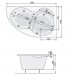 Ванна акриловая Poolspa Mistral 150x105 R с ножками