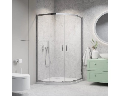 Душевой уголок Radaway Alienta A 80 x 80 см, стекло прозрачное, профиль хром, 10228080-01-01