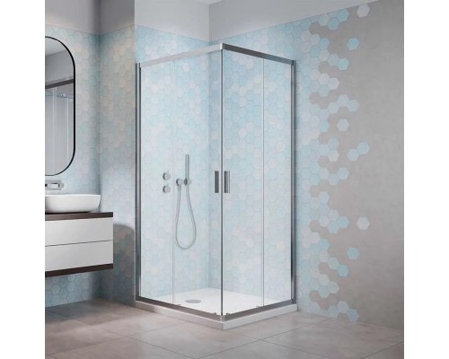 Душевой уголок Radaway Alienta D 80 x 90 см, стекло прозрачное, профиль хром, 10258090-01-01