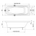 Ванна акриловая Ravak Septima 160х70, цвет белый арт. C631S00000