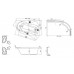 Ванна акриловая Ravak ROSA 160x95 L белая C571000000