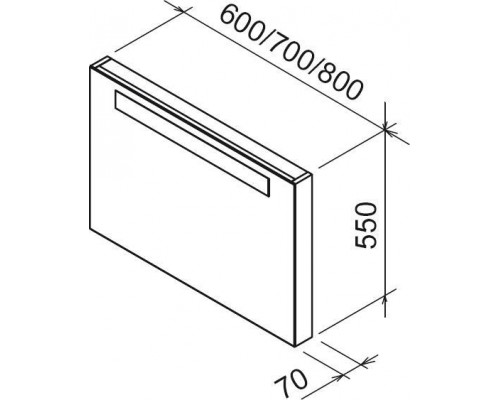 Зеркало CLASSIC 700 S-Оникс