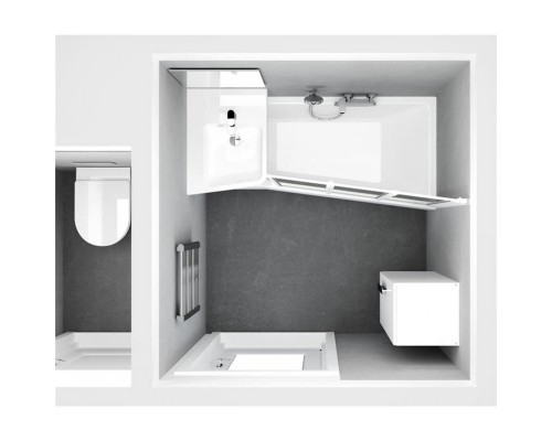 Зеркало  BeHappy 550 белое