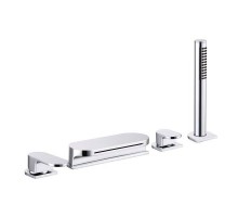 Врезной каскадный смеситель для ванны с душем Ravak Chrome CR 025,00, X070073