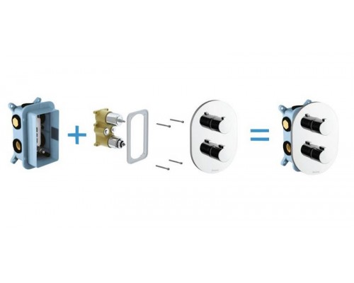 Ravak Монтажное основание для смесителей скрытого монтажа, R-box multi RB 071.50