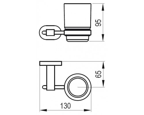 Держатель со стаканом (стекло) CR 210.00