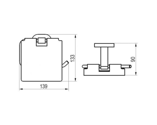 Держатель для туалетной бумаги CR 400.00 ravak chrome X07P191