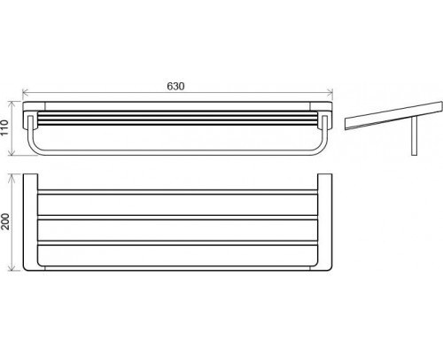 Полотенцедержатель (3 полотенца), 66 см TD 330.00