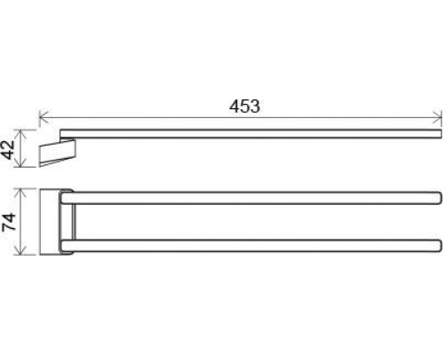 Полотенцедержатель (поворотный), 42 см TD 340.00