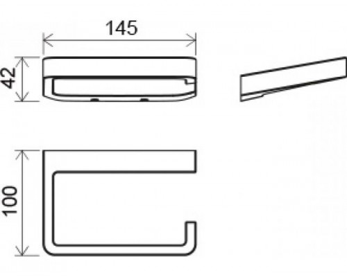Держатель для туалетной бумаги TD 400.00