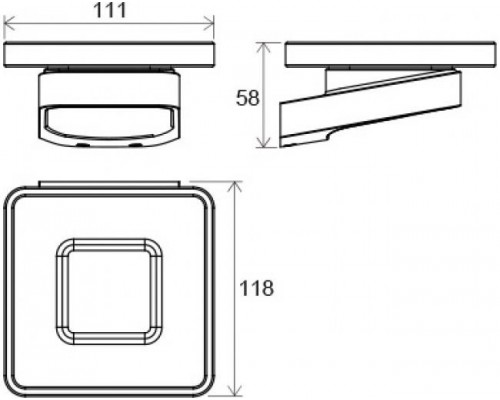 Держатель с мыльницей (стекло) TD 200.00