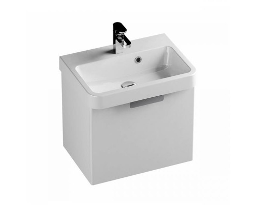 Умывальник искусственный камень RAVAK BE HAPPY II 55x40  белый с переливом