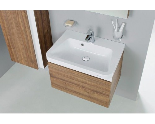 Умывальник искусственный камень Ravak 10° 55x45 белый c отверстиями