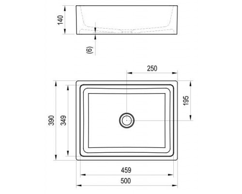 Умывальник FORMY 01 500 D белый