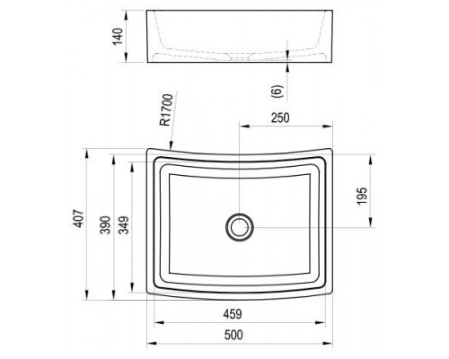 Умывальник FORMY 02 500 D белый