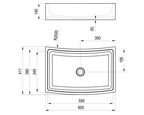 Умывальник FORMY 02 600 D белый