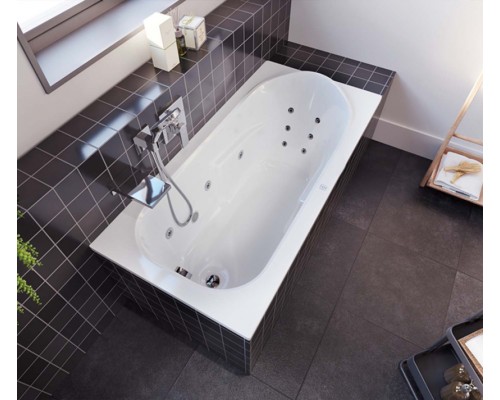 Акриловая ванна прямоугольная Riho Columbia 175 x 80 x 48.5 cm, белый, B003001005