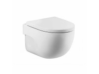 Унитаз подвесной Roca Meridian-N Compact Rimless, с крышкой soft close, 734H242000+78012B2002