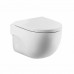 Унитаз подвесной Roca Meridian-N Compact Rimless, с крышкой soft close, 734H242000+78012B2002
