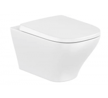 Унитаз подвесной Roca Optica Rimless® Vortex, пневмокрышка, 7346V13000 + 7801F72001