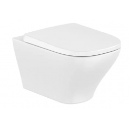 Унитаз подвесной Roca Optica Rimless® Vortex, пневмокрышка, 7346V13000 + 7801F72001