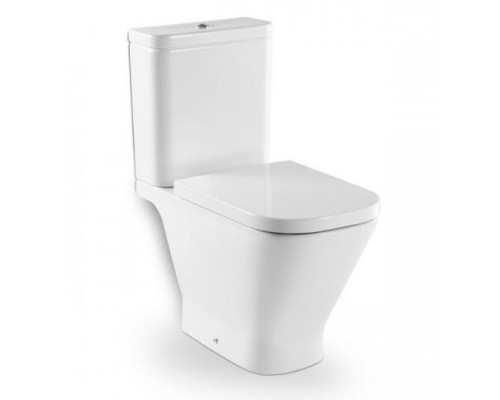 Унитаз напольный Roca The Gap с горизонтальным выпуском 65x34