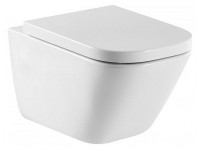 Унитаз подвесной Roca Gap Clean Rim 35x54, безободковый, 34647L000 с крышкой SoftClose 80147200B Supralit