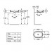 Умывальник накладной Roca Gap Round 55x39, 73270Y1000