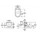 Унитаз подвесной Roca Meridian 36x56, безободковый, 734624L000