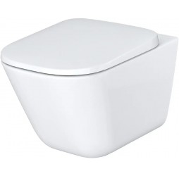 Подвесной унитаз Roca Gap 35x54, безободковый, 734647L000 с крышкой 7801472003