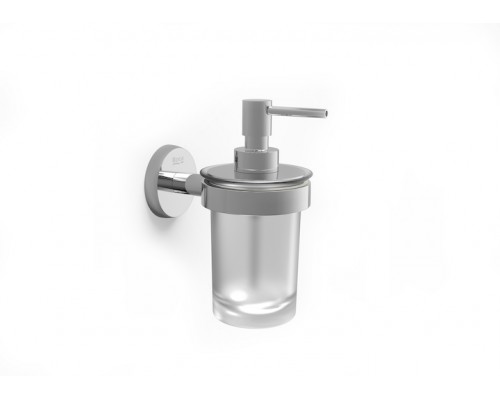Дозатор подвесной  для жидкого мыла Roca Twin,стекло/металл A816703001