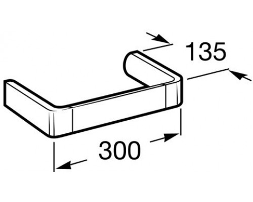 Полотенцедержатель 300мм Roca Select, A816314001