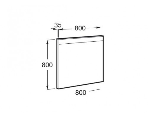 Зеркало с подсветкой Roca PRISMA 80 см BASIC