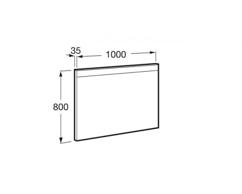 Зеркало Roca PRISMA 100 см COMFORT (подсветка, антизапотевание, сенсор)