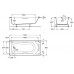 Ванна акриловая Roca BeCool ZRU9302852 170 x 80 см (каркас и экран заказывать отдельно)