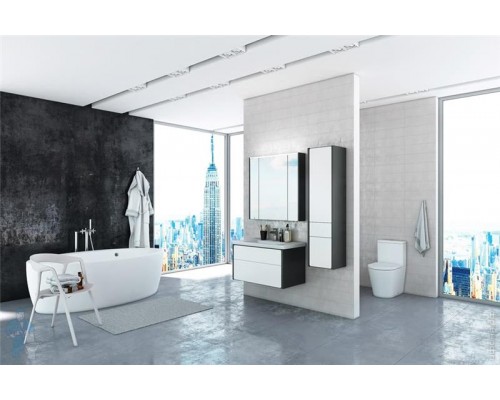 Шкаф-пенал Roca Ronda ZRU9302966 140 см левая, белый