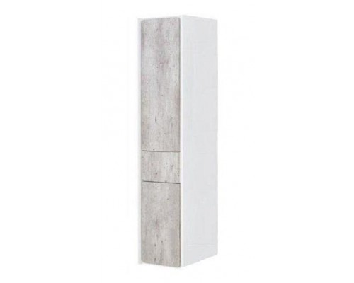 Шкаф-пенал Roca Ronda ZRU9303005 139 см левая, бетон/белый глянец