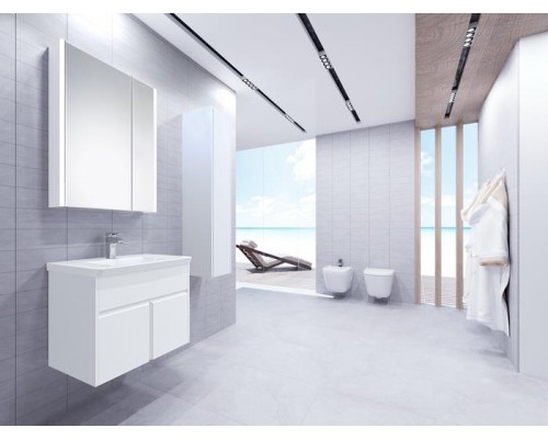 Шкаф-пенал Roca UP ZRU9303014, 140 см, правое, белый глянец