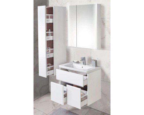 Шкаф-пенал Roca UP ZRU9303014, 140 см, правое, белый глянец