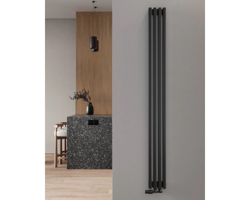 Радиаторы отопления стальные водяной Stinox VITO 92x180x1900 черный/белый